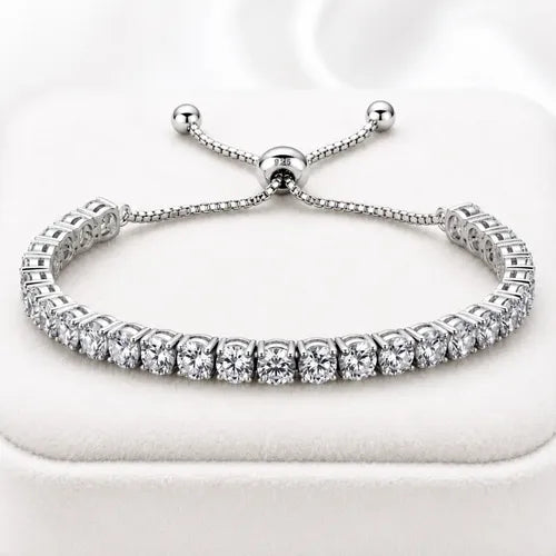 Pulseira Gravata Cravejada com Zircônia - imagem 1