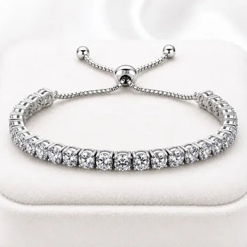 Pulseira Gravata Cravejada com Zircônia - imagem 1